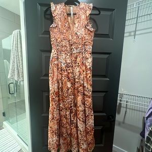 Anthropologie maxi dress size xs fits like a true small